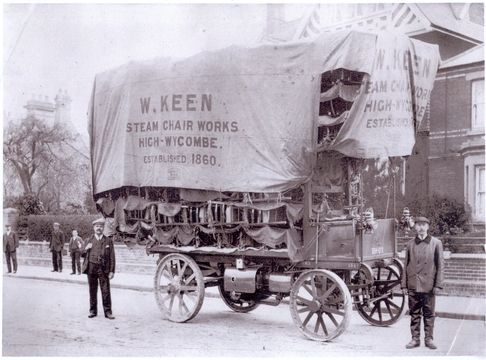 Dodávkový voz dielne W. Keen Steam Chair Works v High Wycombe